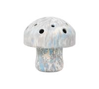 RUFFWEAR Porcini Dog Toy, Interactive Large Dog Chew Toy & Slow Feeder, Pet Safe Dog Treats Dispenser Ball, Natural Latex Rubber Tough Adult & Puppy Toy & Everyday Dog Enrichment Toy Game, Grey Sky