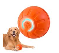 Dog Toy Self Rolling Ball- Pet Smart Electric Self Rolling Ball, USB Charging Interactive Pet Exercise Toy with LED Flash Light for Kittens, Puppies, and Other Small Animals