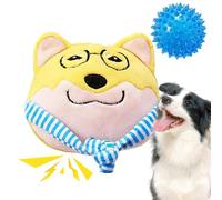Dog Toy Set - Squeaky Plush Toys with Tennis Ball and Noppenball | Interactive Stinging Toys for and Occupation | Soft Cake Stuff - Puppies, Can