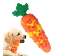 Dog Toy - Soft Durable Carrot Chews for Dogs with | For Travel Games for Pets, An Birthday, a Box, More - BPA Free Silicone - We