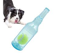Dog Toy Water Bottle Cruncher Bite Resistant Chew Ball Bottle Accessories | Dog Tough Interactive Fun Playful Squeaky Birthday Holiday Party Pet Puppy Dog Ball Toy