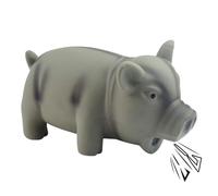 Dog Toy with Grunts - Squeaking Toy for Dogs Latex Dog Toys with a Ringer Ringer Dog Grunt Dog | Durable Rubber Pig Dog Puppies