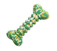 Dog Toy with Rubber Teeth - Bite Resistant Balls in the Shape of Chew Bone - Interactive Chew Toys for Retrieving and Throwing, Bright Colors, Teeth Cleaning and
