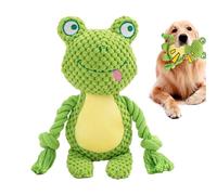Dog Toy with Squeaker | Creative Rope Doll Teether for Pet,Creative Pet Chewing Interactive Doll, Fox, Elephant, Frog Squeaky Toys for Chewer