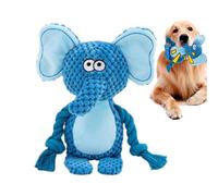 Dog Toy with Squeaker,Rope Teething Doll for Puppy | Creative Pet Chewing Interactive Doll, Fox, Elephant, Frog Squeaky Toys for Chewer