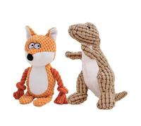 Dog Toys, 2 PCS, Plush Dog Squeaky Toys, Assortment Value Bundle Animal Pet Toy for Small Medium Large Dogs, Stuffed Puppy Chew Toy, Cute Dog Gift Toys