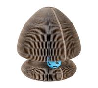 Dog Toys' Adorable Kitty Curls Scratcher Interactive & Foldable Cardboard Toy With Ideal For Indoor From Pet Shop Dog Indestructible Toys (C, 18. 5X15cm)