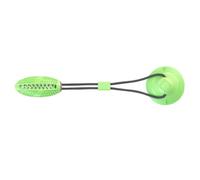 Dog Toys Chew for Aggressive Chewers Rope Ball Suction Cup Puppy Training Tug of War Puzzle Toy Treats Toothbrush Boredom Pet Food Dispensing Features(Green)