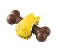 Dog Toys Chewers, Bone Teether Chewers, 5.7 Inches Size Interactive Chew Toy, Slow Feeder Enrichment Toy for Boredom Relief and Oral Cleaning, Blue, Yellow, Red