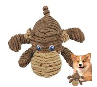 Dog Toys Chewers | Squeaky Plush Toys for Dogs - Cute Animal Teething Game Pet Interactive Play for Indoor Outdoor Garden Lawn Living Room Garage Yard