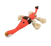 Dog Toys Chirpers - Cotton Rope Knot, Biting and Grinding | Interactive Fido Gnawing Doll Bite-Resistant, Squeaky Doggy Gadget Dynamic Puzzle, Twist Pup Thong Puzzle, Stuffed Animal, Resistant Cord