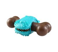 Dog Toys for Aggressive Chewers,Bone Shape Puppy Slow Feeder - Dog Puzzle Feeder for Chewing Teething Mental Stimulation Boredom Relief Indoor Outdoor Playtime Fun