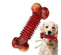 Dog Toys for Aggressive Chewers,Calming Squeaky Bone Shape Puzzle,Pet Toy - for Play Home Backyard Park Indoor Outdoor Holiday Travel Animal