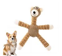 Dog Toys for Aggressive Chewers, Indestructible Plush Dog ToyS with Squeaky, Interactive Soft Puppy Chew Toy for Teething, Small Medium Large Dogs, Tough Anxiety Relief Indoor Play (bear)