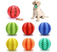 Dog Toys for Aggressive Chewers Interactive Dog Treat Ball Toys Teething Toys to Keeping Them Busy Dog Balls Food Treats Feeder Chew Ball for Small Medium Large Dogs (Calibre 2.2 in for Medium Dog)