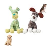 Dog Toys for Aggressive Chewers Small Medium Large Breed, 2025 Upgrade Dog Squeaky Chew Toys for Teething, Stuffed Animal Plush for Dogs (J)