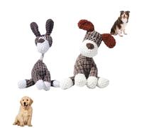 Dog Toys for Aggressive Chewers Small Medium Large Breed, 2025 Upgrade Dog Squeaky Chew Toys for Teething, Stuffed Animal Plush for Dogs (I)