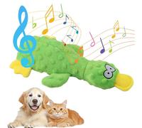 Dog Toys for Aggressive Chewers, Squeaky Interactive Plush Chew Dog Toy, Soft Stuffed Calming Yellow Duck Toy for Anxious Dogs, Calming Pillow for Puppies Small Medium Dogs