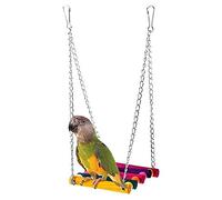 Dog Toys For Large Dogs Parrot Toy Set Swing Dangling Wooden Chew Colorful Pet Toys Puppy Toy (Multicolor, One Size)