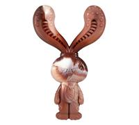 Dog Toys Indestructible, Indestructible Dog Toys for Aggressive Chewers, Toughest Nylon Dog Chew Toy with Beef Flavor, Tough Toys for Medium Large Dogs, Boredom Teeth Cleaning (B, Medium)