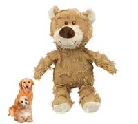 Dog Toys Indestructible, Soft Dog Toy, Dog Enrichment Toy, Pet Anxiety Relief and Calming Toy, Dog Squeak Chew Toy for Large Small Dogs, Plush Dog Toy for Heavy Chewers (Brown(small))