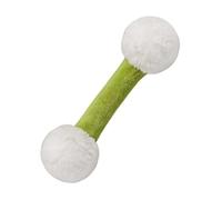 Dog Toys Plush - Polyester Mini 6x2x2 Inches | Kitten Teething Toys For Indoor With Dumbbell Shape, Cotton Rope, Squeaker Sound | Large Interactive Plush Cat For Home, Travel Cage