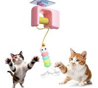 Dog Toys - Spinner Cat Toy, Dog & Cat Interactive Spinner Toy, Electric Motion-Sensing Ball, Auto-Moving Hunting Simulation Teaser, Rechargeable Pet Exercise (Pink,Basics)