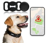Dog Tracker, Mini Pet Tracker with Collar Holder, No Monthly Fees/Work with Apple Find My APP/Not GPS Tracker, Portable Anti Lost Tracking Device for Dog Cat Pet