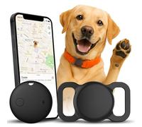 Dog Tracker with Holder - Smart Pet Cat Tracker Works with Find My (iOS Only), No Monthly Fees, MFi Certified, Dog Collar Tracking Device for Location Tracking - Not GPS