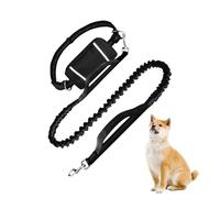 Dog Traction Lead, Exercise for Walking with Belt Pouch | Reflective Strap for Running, Travel, Urban Cycling, Jogging, Outdoor Activities