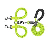 Dog Traction Rope - Double Dog | Training Line For Small Dogs | Adjustable Elastic Separator With Shock Absorber For Medium And Large Dogs Walking