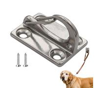 Dog Traction Rope Hanger - Canine Hitch, Stainless Steel, Wall-Mounted Hook, Heavy Duty Holder | Escape-Proof Parking Bracket for Home, Yard, Porch, Garage, Patio, Indoor, Outdoor Use