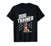 Dog Trainer German Shepherd Paw Prints Value Graphic T-Shirt, Men, Black, L