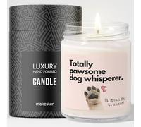 Dog Trainer Gifts - Luxury Soy Wax Candle - Vanilla, Jasmine, Sugared Almond - Makester