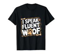 Dog Trainer - I Speak Fluent Woof - Dog Paw Value Graphic T-Shirt