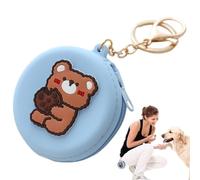 Dog Training Bag, Puppy Bag | Cute Animal Pattern Dog Training Treat Bag,Reusable Dog Treat Bags with Keychain,D Holder