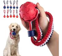 Dog Training Ball on A Rope Rubber Dog Rope Toys Ball,Dog Toy Ball,Toy Dog Ball with Rope,Rope Dog Ball Toy,Throwing Toy Ball,Rope Ball Chew and Throwing Dog Toy,For All Dog Puppy Pet Accessories