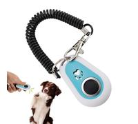 Dog Training Clicker - 5 Cm Double Color Pet Trainer, Wrist Strap Included, Oval Ergonomic Design, Durable Sound Device | Positive Reinforcement Tool For Puppiies Obedience Behavior ControlSessions