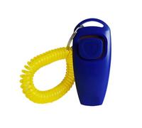 Dog Training Clickers 2 in 1 Whistle and Clicker Pet Training Tools with Wrist Strap Key Ring for Dogs Cats Pets