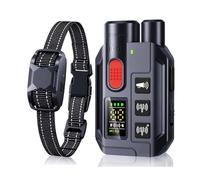 Dog Training Collar with Remote, 3300Ft Remote Range, Sound/Vibration/Ultrasonic Training Modes, Safety Lock Rechargeable & IP67 Waterproof, Anti Barking Collar for Small Medium Large Dogs