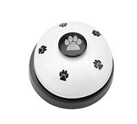 Dog Training Door Bell, Press Style Desk Bell for Pet Communication, Iron White, for Potty Training and Tricks