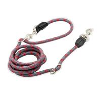 Dog Training Double Head Adjustable Belt for Small Medium Large Dog Straps Running Free Hands Rope Hands Free Dog Lead(Red,L)