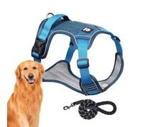 Dog Training Harness, Dog Harness for Large Dogs | Comfortable Reflective Dog Harness Adjustable Dog Harness | Dog Chest Harness Harness for Dogs Collar Set
