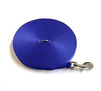 Dog Training Lead 30ft 9 Metre Leash Horse Lunge Line Tracking Recall Obedience In 25mm Polypropylene Webbing (Royal Blue)