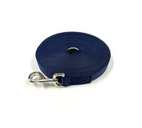 Dog Training Lead 5ft-100ft Long Line Obedience Recall Horse Tracking Leash Small Medium Large 25mm Webbing (Navy, 100ft/30m)