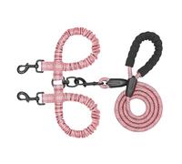 Dog Training Leads - 196cm Long Dog Lead, Puppy Training Lead, Adjustable Dogs Puppy Traction Rope Splitter, Shock Absorbing For Large Medium Pet Hiking Camping Exploring Walking Hiking