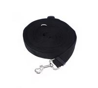 Dog Training Leash 7m X 1.5cm Black Nylon and Metal for Dogs | Wear-resistant Design, Easy to Wear and Remove, for Playing and Teaching Medium to Large Dogs