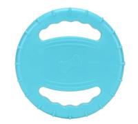 Dog Training Ring for Outdoor Fitness, Flexible Squeaky Floatable Pulling Toy 2 Sides Hollow Design Flying Disc Interactive Play Tool(Sky Blue)