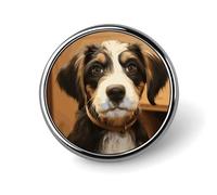 Dog Training Round Badge Cute Brooch Hats Jackets Decor Personalized Lapel Pin Clothing Jewelry Accessories for Wedding Party Gift
