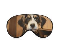 Dog Training Sleep Mask for Women Men Side Sleeper Eye Cover with Adjustable Strap Soft Breathable Blackout Mask Slip-Free Deep Sleeping Travel Essentials